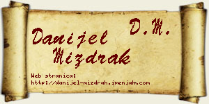 Danijel Mizdrak vizit kartica